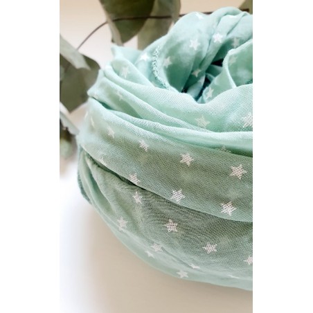 Fular estrellas verde 