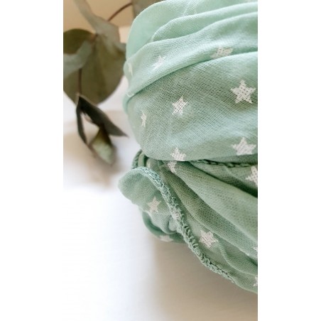 Fular estrellas verde 