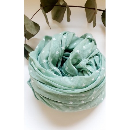 Fular estrellas verde 