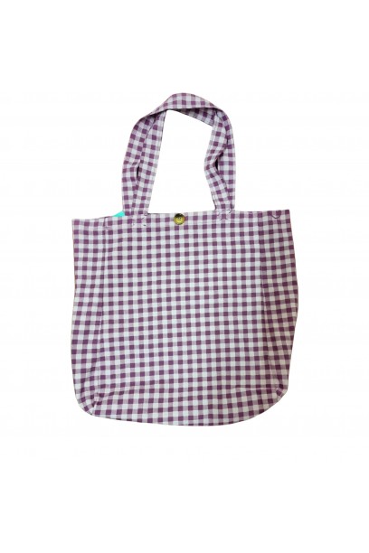 Bolso de cuadro vichy con...