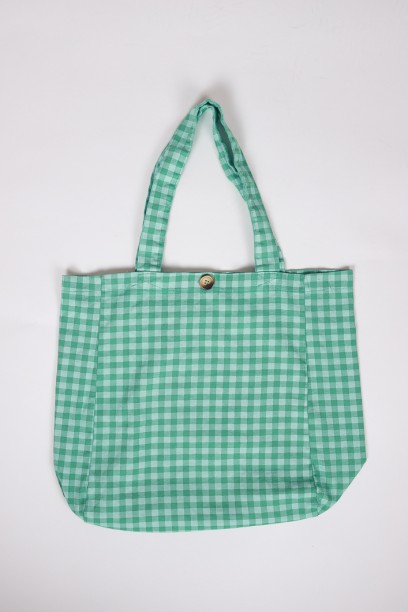 Bolso de cuadro vichy verde...