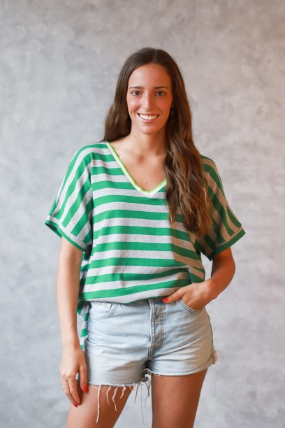 Camiseta de punto oversize...