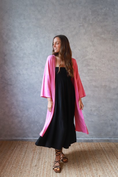 Chaqueta oversize larga de...