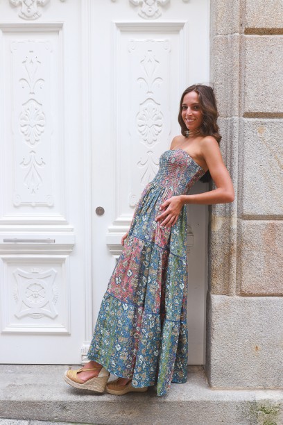Vestido Mallorca estampado...