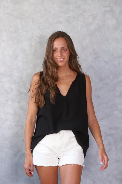 Blusa bambula de cuello...
