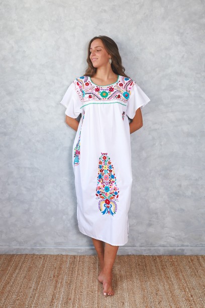 Vestido largo estampado...