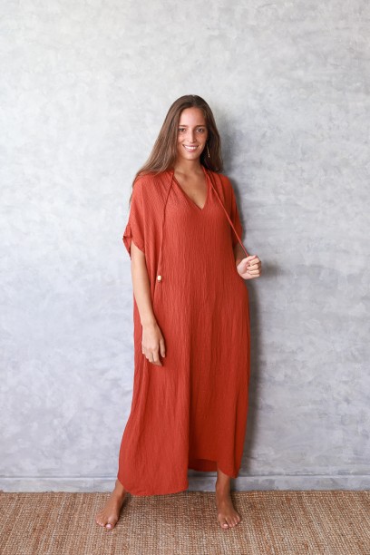 Vestido Maui cuello pico...