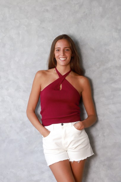 Top halter Canido con tira...