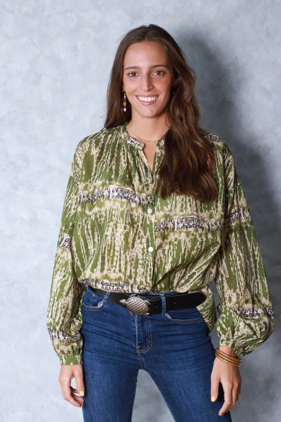 Camisa oversize estampada...