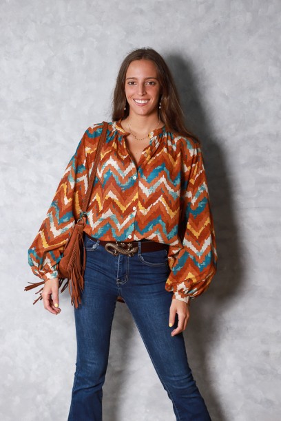 Camisa oversize estampada...