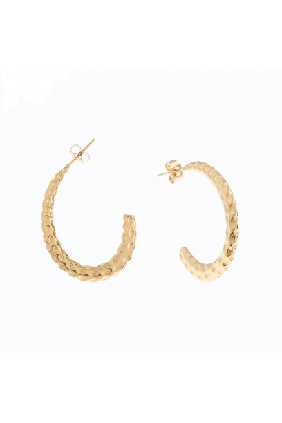 Pendientes de aro labrado...