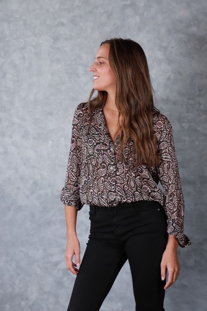 Blusa tipo raso con...