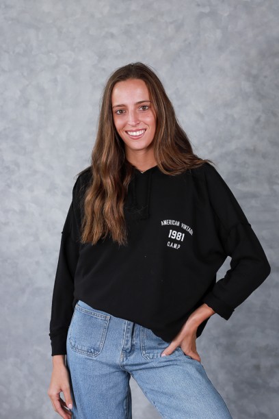 Sudadera negra American...