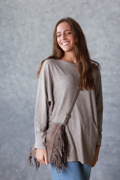 Jersey largo oversize de...