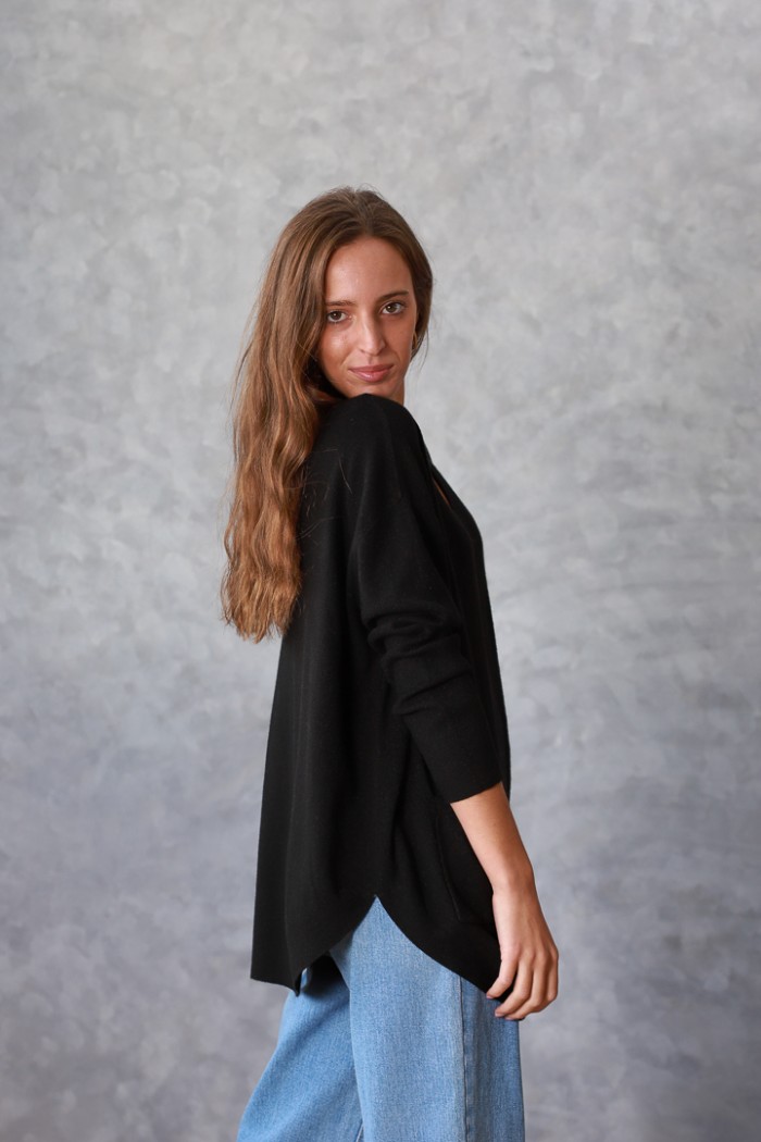 Jersey oversize - Negro - MUJER