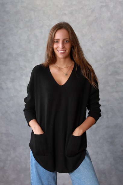 Jersey largo oversize de...