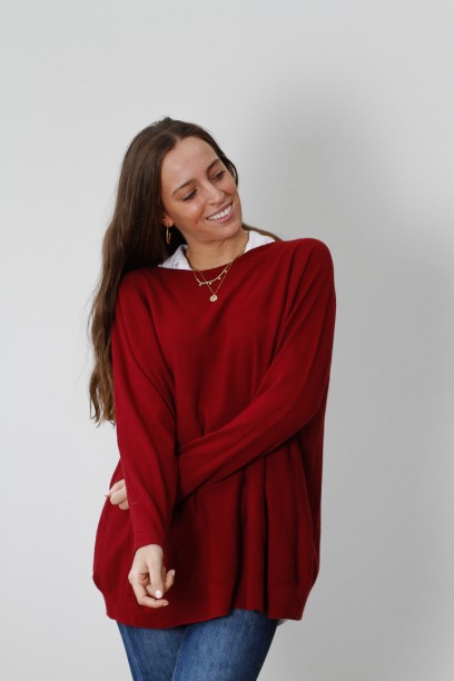Jersey largo oversize de...