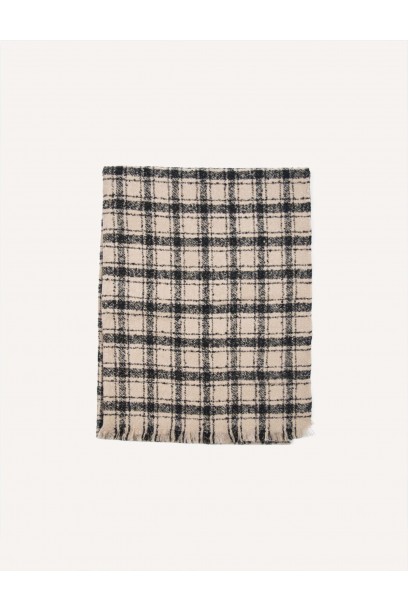 Bufanda de cashmere cuadros...
