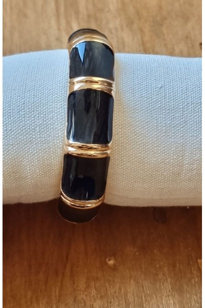 Pulsera tipo rígida dorado...