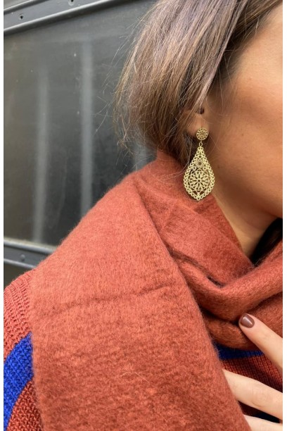 Pendientes colgantes dorado