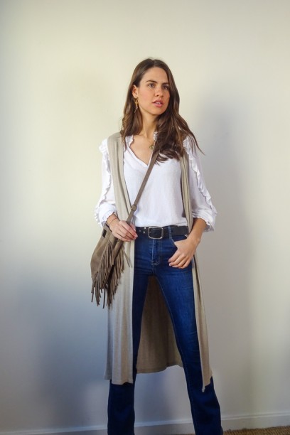 Blusa de plumeti con volantes