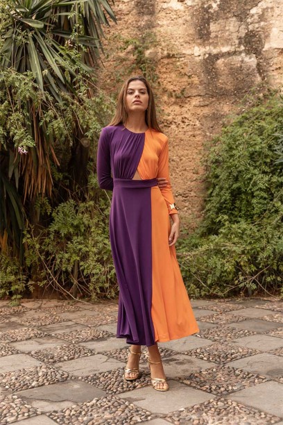 Vestido Venecia bicolor...