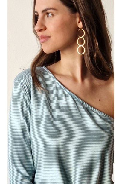 Pendientes aros dorado