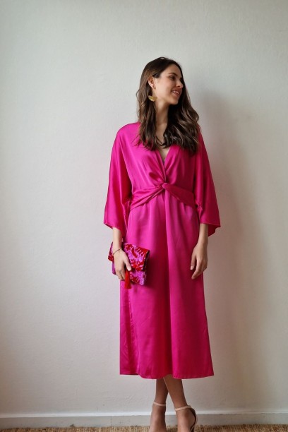 Vestido oversize nudo tipo...