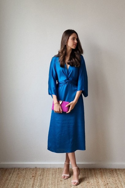 Vestido oversize nudo tipo...