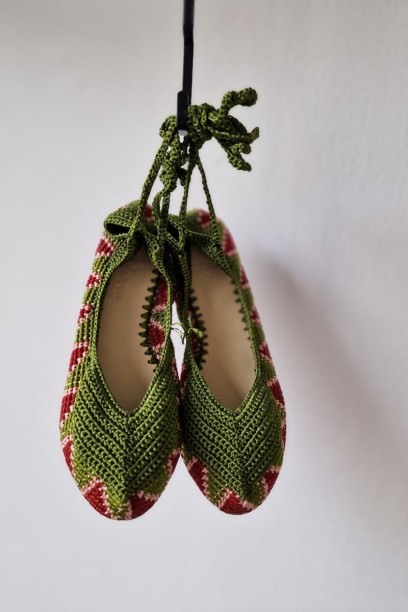 Bailarinas beige y gris...