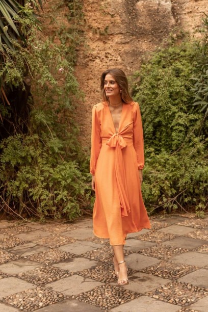 Vestido Milán en color naranja