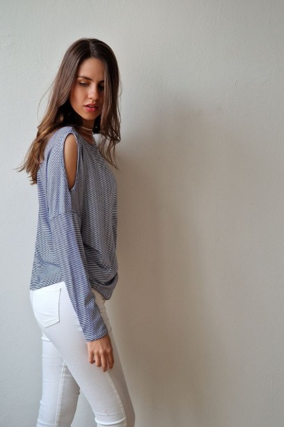 Camiseta tipo oversize de...
