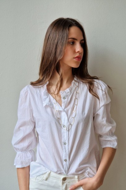 Camisa de mujer con cuello...
