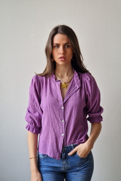 Camisa teen de bámbula con...