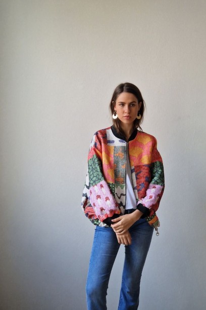 Chaqueta bomber con dibujo...