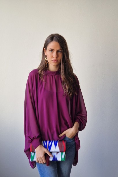 Blusa oversize Madrid gasa...