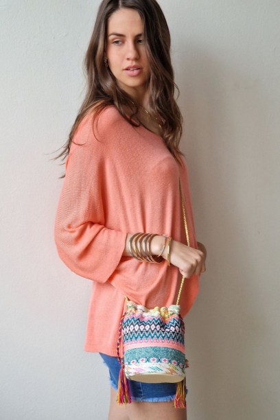 Bolso bombonera fluor