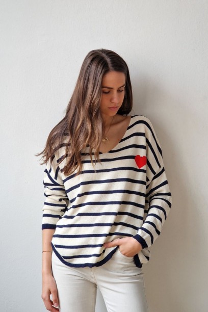 jersey oversize de rayas...