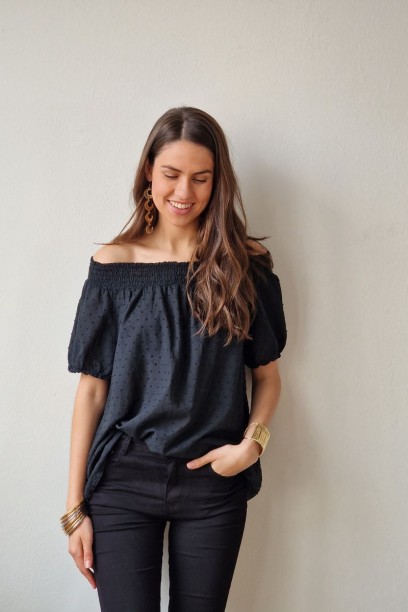 Blusa de mujer de plumeti...