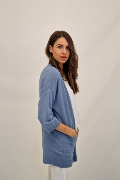 Chaqueta recta de mujer con...