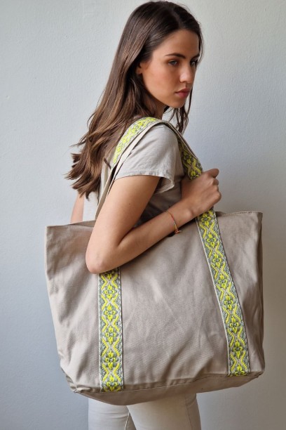 Bolso de playa oversize con...