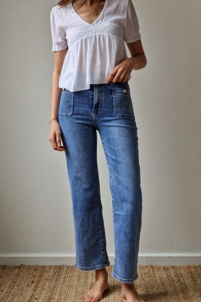 JEANS CROPPED RD7211 TIRO ALTO