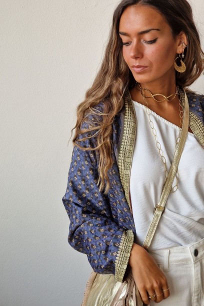 Kimono largo reversible...