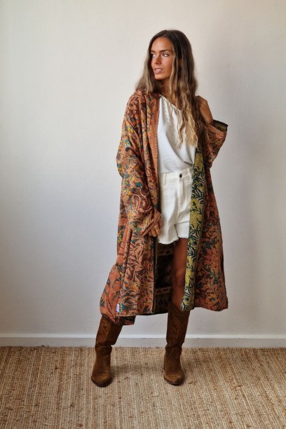 Kimono largo reversible...