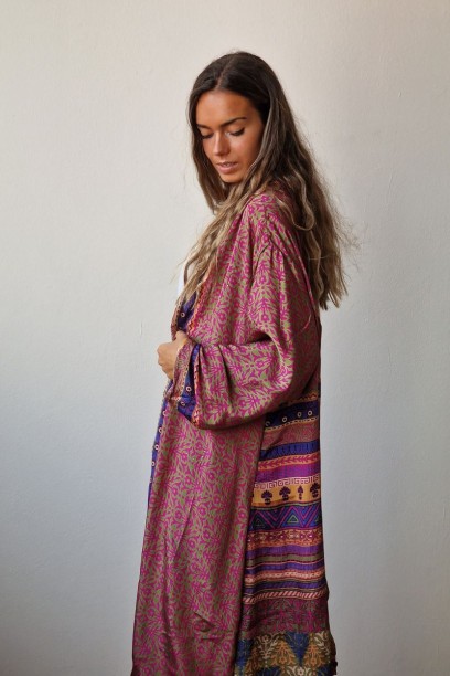 Kimono largo reversible...