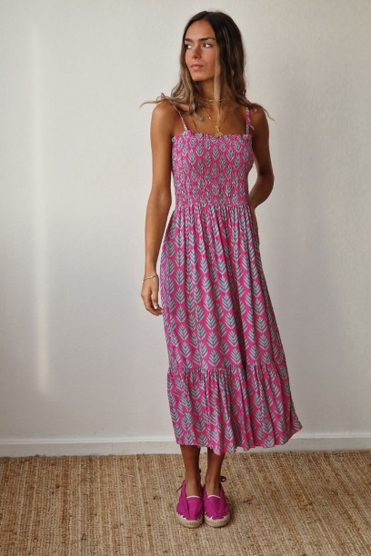 Vestido estampado con nido...