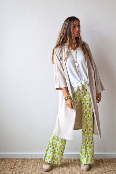 Chaqueta oversize larga de...