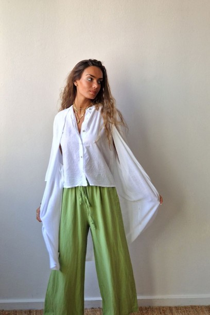 Chaqueta oversize larga de...