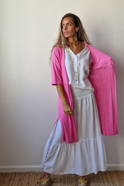 Chaqueta oversize larga de...
