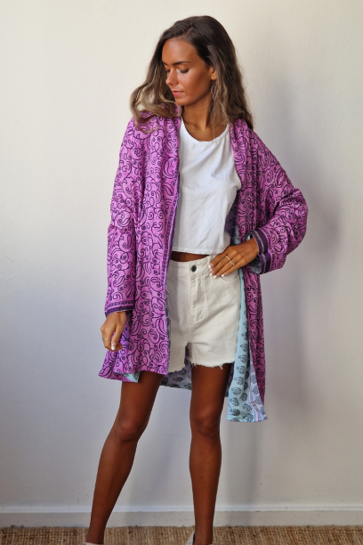 Kimono indio reversible en...